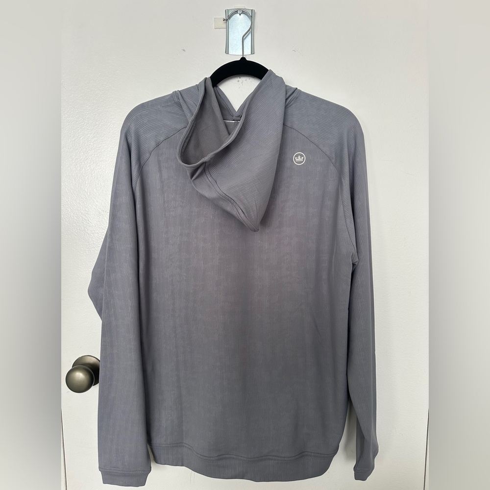 Peter Millar Light Gray Hoodie